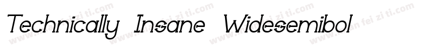 Technically Insane Widesemibold字体转换